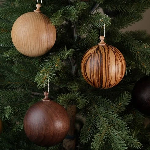 Wooden Christmas Balls SUV-002
