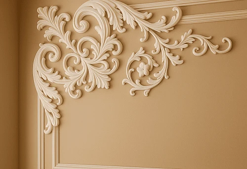 Decorative wall medallion in classic style