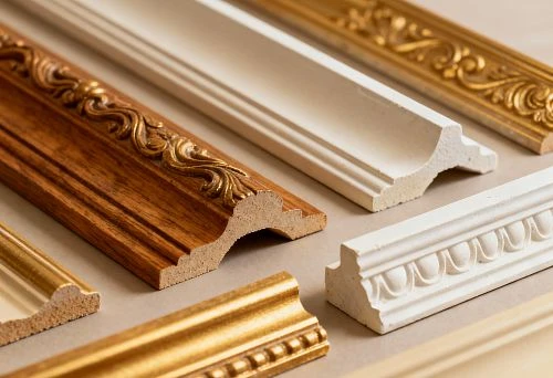 Wooden trim and decorative moldings for interior