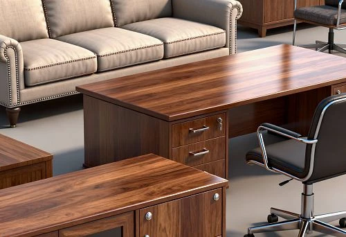 Office Furniture 3D Model in Basis Furniture Maker Program