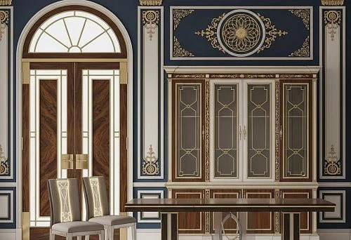 Mullion in Furniture in Classic Interior