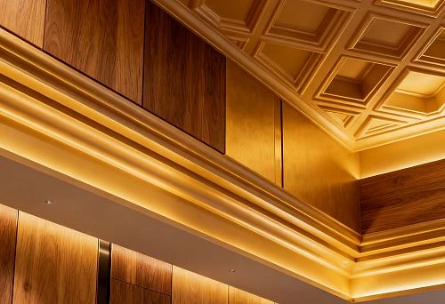 Modern New Generation Ceiling with Wood and Polyurethane