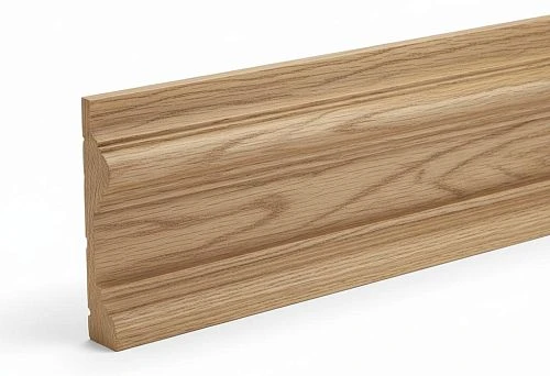 Decorative Wood Molding for Paintable Wallpaper with Relief Profile for Interior Finishing