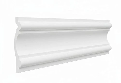 White MDF Molding for Painting with an elegant relief profile for author interiors