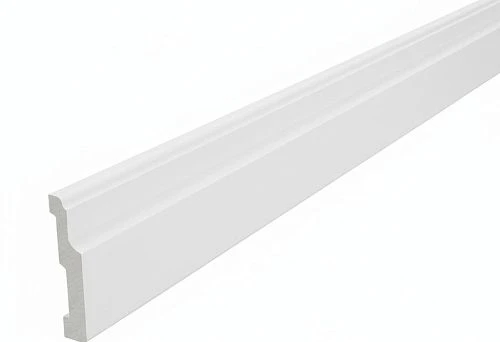 White MDF Skirting Board for Painting with Classic Profile for Elegant Interior