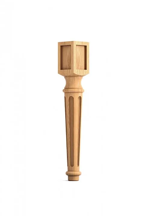 Wooden geometric leg MN-013, for coffee table