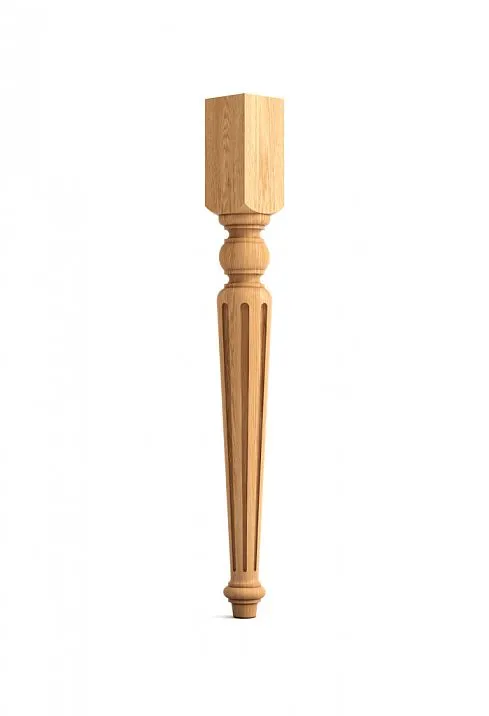 Carved wooden table leg MN-031