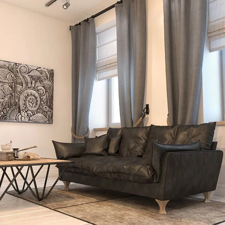 Geometric Furniture Leg MN-049 for Sofa Photo in Interior