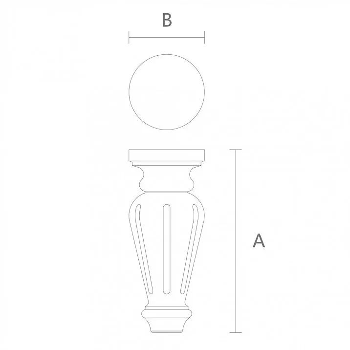 Legs drawing for wardrobe MN-084