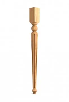 Wooden decorative leg, support for bar counter or bar stool
