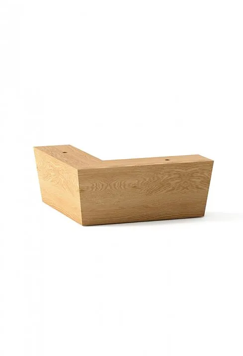Corner leg for wooden furniture MN-218: sofa, bed, wardrobe, chest of drawers