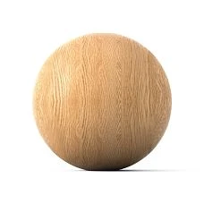 Wooden ball KN-004 with a mounting hole for a rod