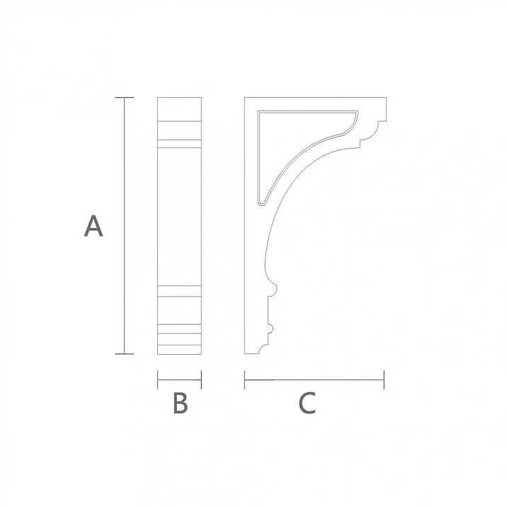 Decorative bracket KR-060, adding elegance to the design