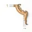 Decorative corner element MLD-3U-2R (A=300 B=200 C=21 mm) set for MLD-003 (Buk, Prestige)