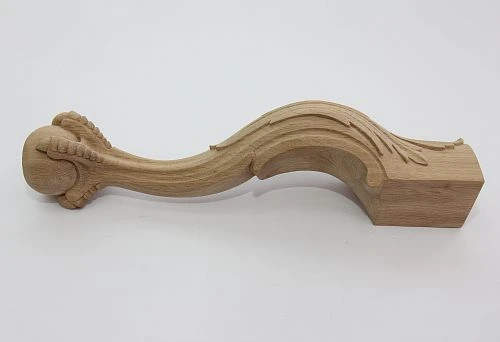 Curved Furniture Leg with Refined Design for Exclusive Interiors
