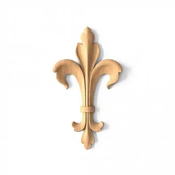 Decorative Element from Oak or Beech with Wood Carving
