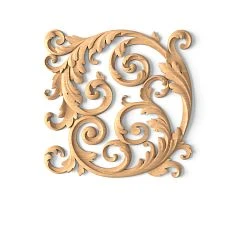 Wooden panel with floral pattern - interior decor