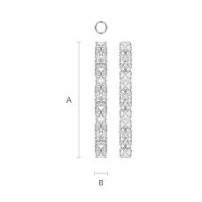 Carved Column IKN-019 for iconostasis drawing