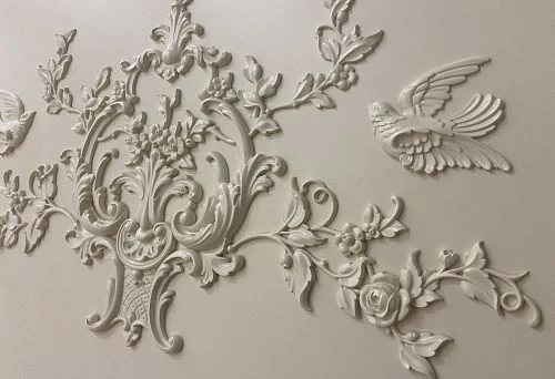 Luxury polyurethane molding with a classic pattern for interior