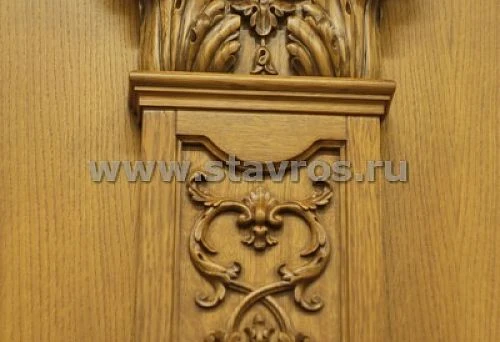 Original interior decoration options with wood