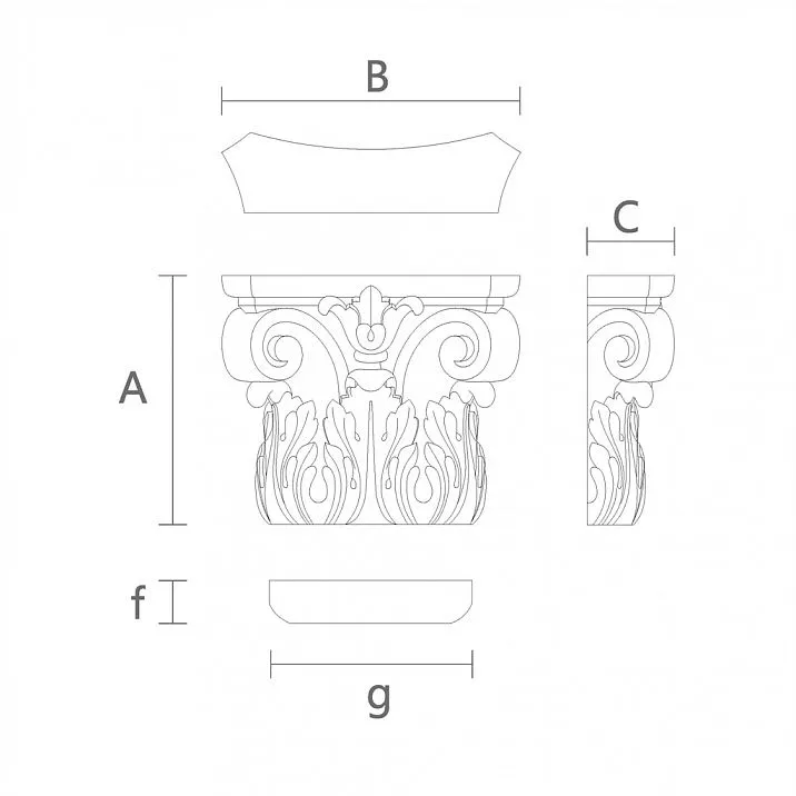 Architectural Capital KL-004.02 Drawing