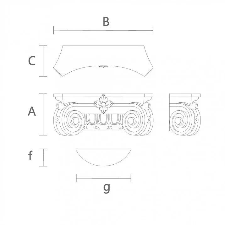 Column Capital KL-059 Drawing