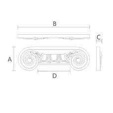 Wooden Capital KL-008 for Exclusive Design Drawing