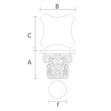 Carved Capital Design Furniture KL-024 Drawing