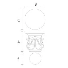 Top Capitel of Column KL-046 Drawing