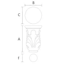 Capital for Interior Doors, Buy KL-051 Drawing