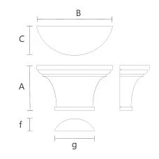 Carved Capital KL-066 in Modern Interior - Drawing