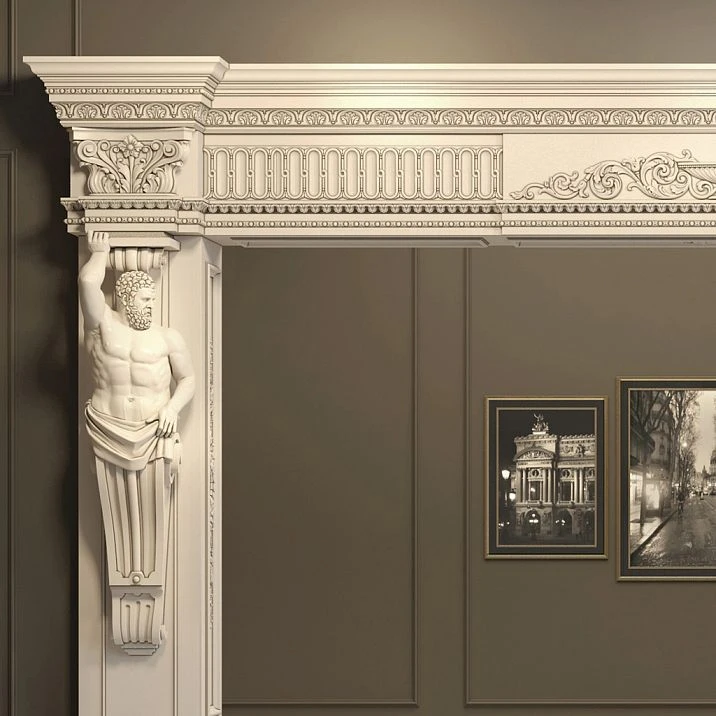 Capital for interior doorway decoration photo