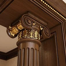 Wooden capital interior photo