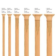 Carved Capital KL-065 and pilasters with dimensions