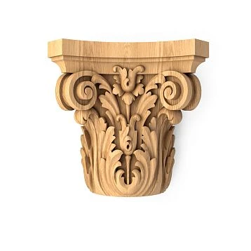 Wooden capital KL-043.01