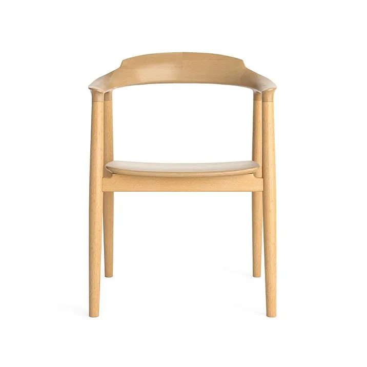 STU-004 chair-frame with natural wood texture