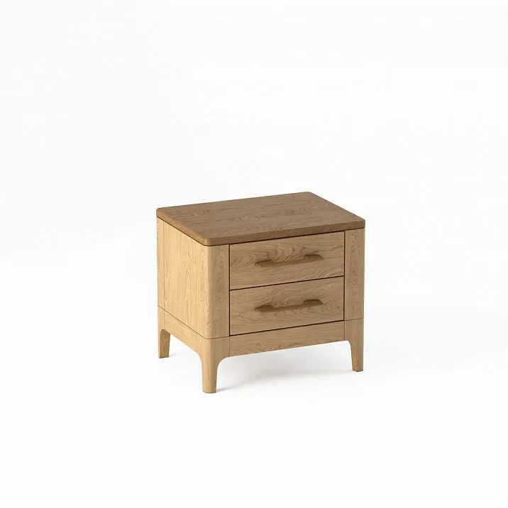 Stool frame STL-026-12 made of solid wood with drawer and front