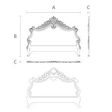 Backrest KRVTC-001-1, drawing