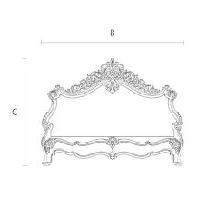 Carved bed frame design