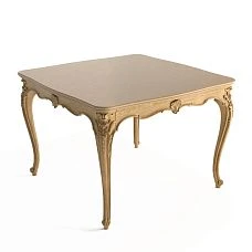 Elegant wooden base for square table