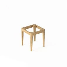 Stool frame STL-026-7 made of solid wood with four legs