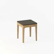 Stool frame STL-026-7 made of solid wood with four legs and seat