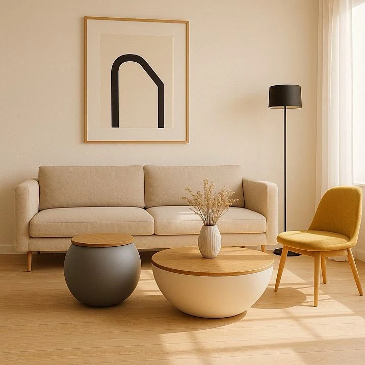 Modern coffee table bases STL-036 - modern art objects for interior