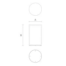 Pedestal for table STL-042. Drawing