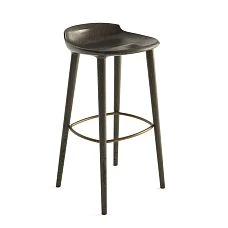 Designer bar stool from solid oak beech enamel