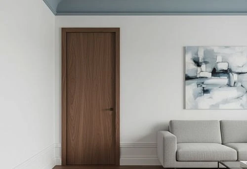 Interior with Duropolymer Cornices and Skirting Boards, Showcasing the Durability and Neat Appearance of Decorative Elements on Walls and Ceiling