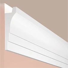 Cornice polystyrene HIWOOD 90mm x 27mm x 2.0m, made of polyurethane, 90 mm size, buy at Stavros
