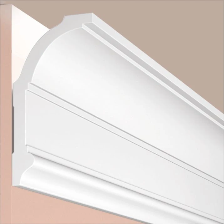 Cornice A100 polystyrene HIWOOD 100mm x 53mm x 2.0m, close-up