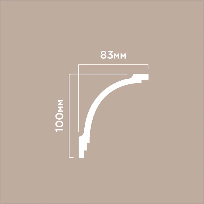 Cornice A130V1 POLYSTYRENE HI WOOD drawing
