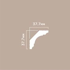 Cornice A53 POLYSTYRENE HI WOOD 37.7mm x 37.7mm x 2.0m. Drawing